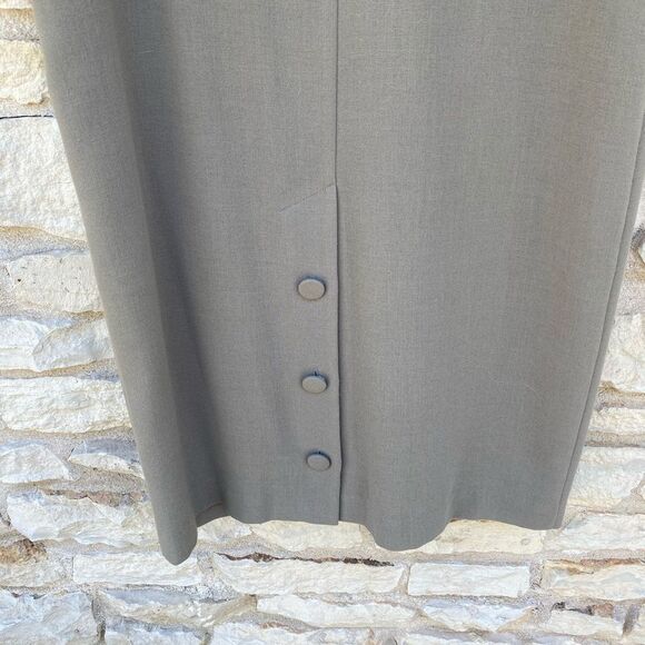 Vintage French Chic Button Down Dress Overcoat - Picture 5 of 5